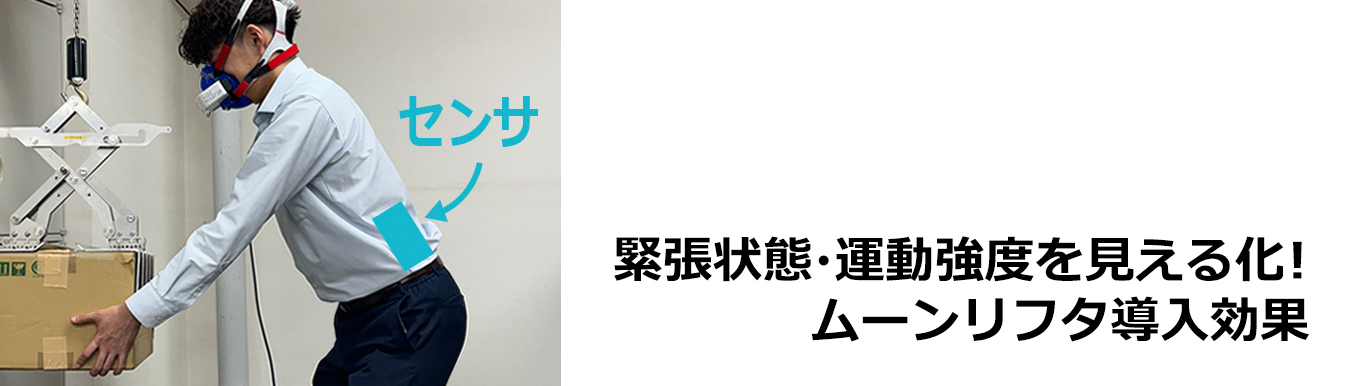 電動バランサムーンリフタの導入効果です。